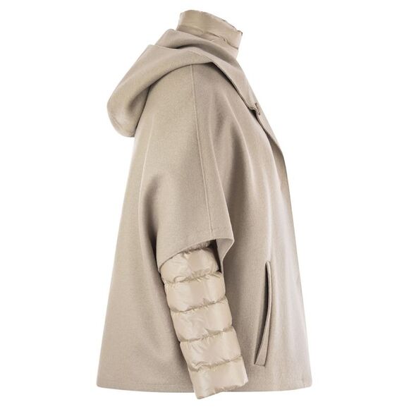 Herno Women Resort Hood In Ultralight Wool And Nylon - Picture 3 of 4